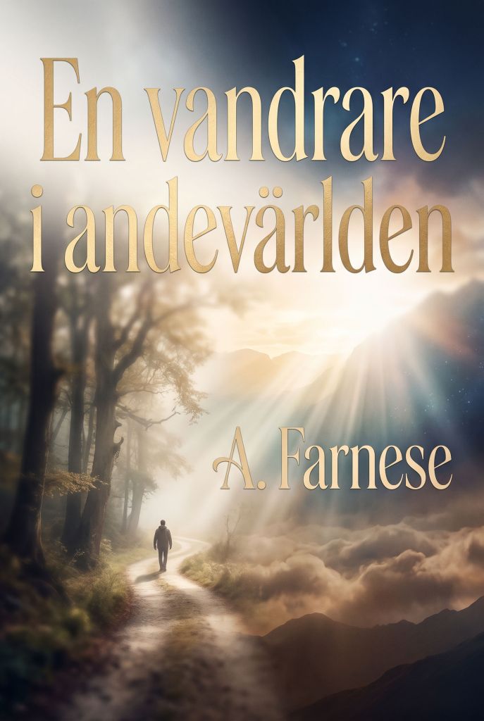 Omslagsbild till En vandrare i andevärlden, av A. Farnese